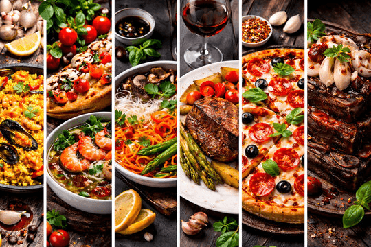 Delicious food collage